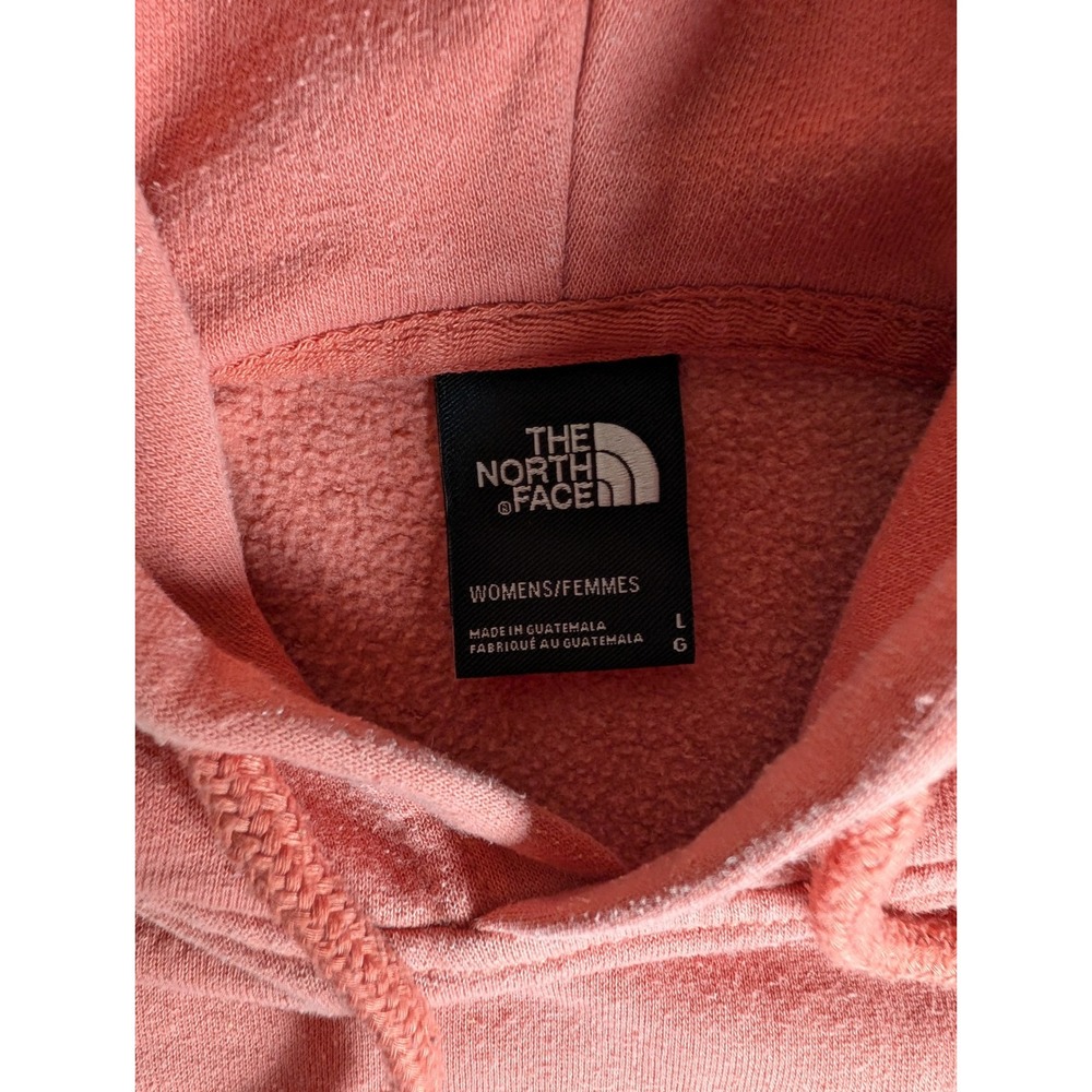 The North Face Womens Coral Pink Box Logo Never Stop Exploring Hoodie Sweatshirt - Picture 6 of 10